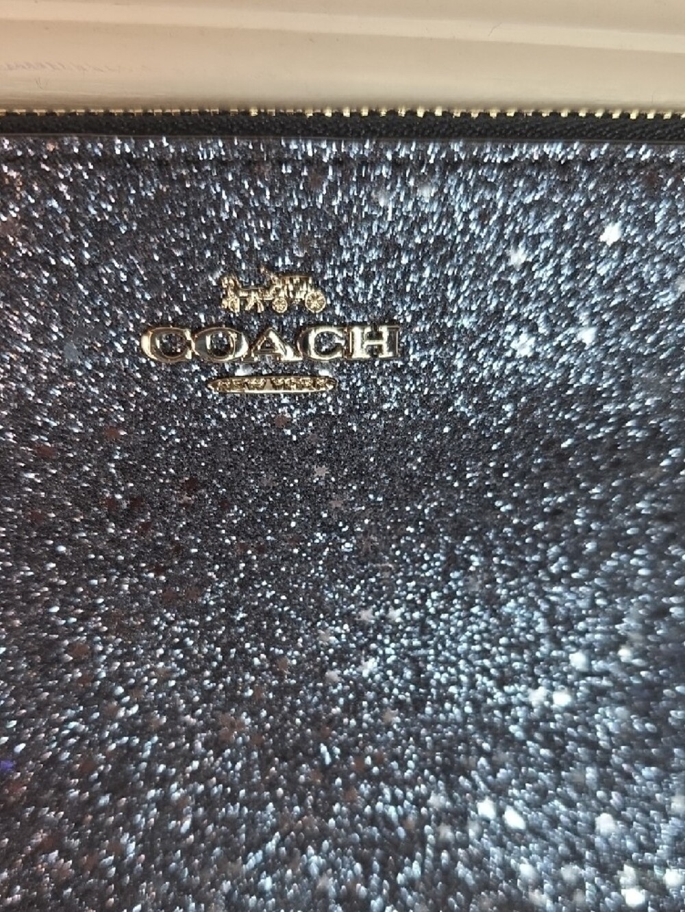 Coach Glitter Star Wristlet in Midnight Blue - Picture 2 of 8